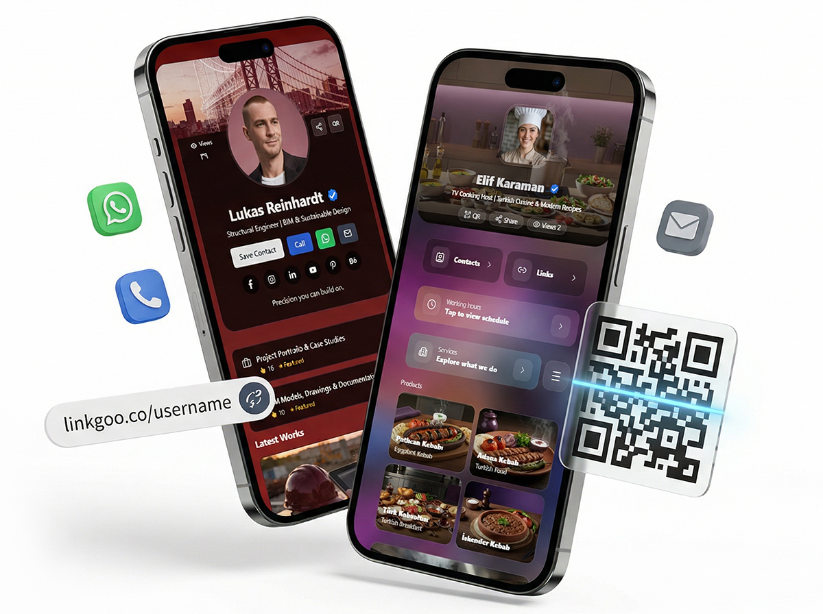 LinkGoo QR and link-in-bio preview